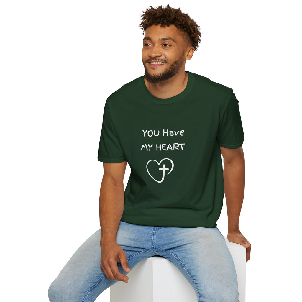 You Have My Heart Christian T-Shirt — Christian Heart Cross Tee