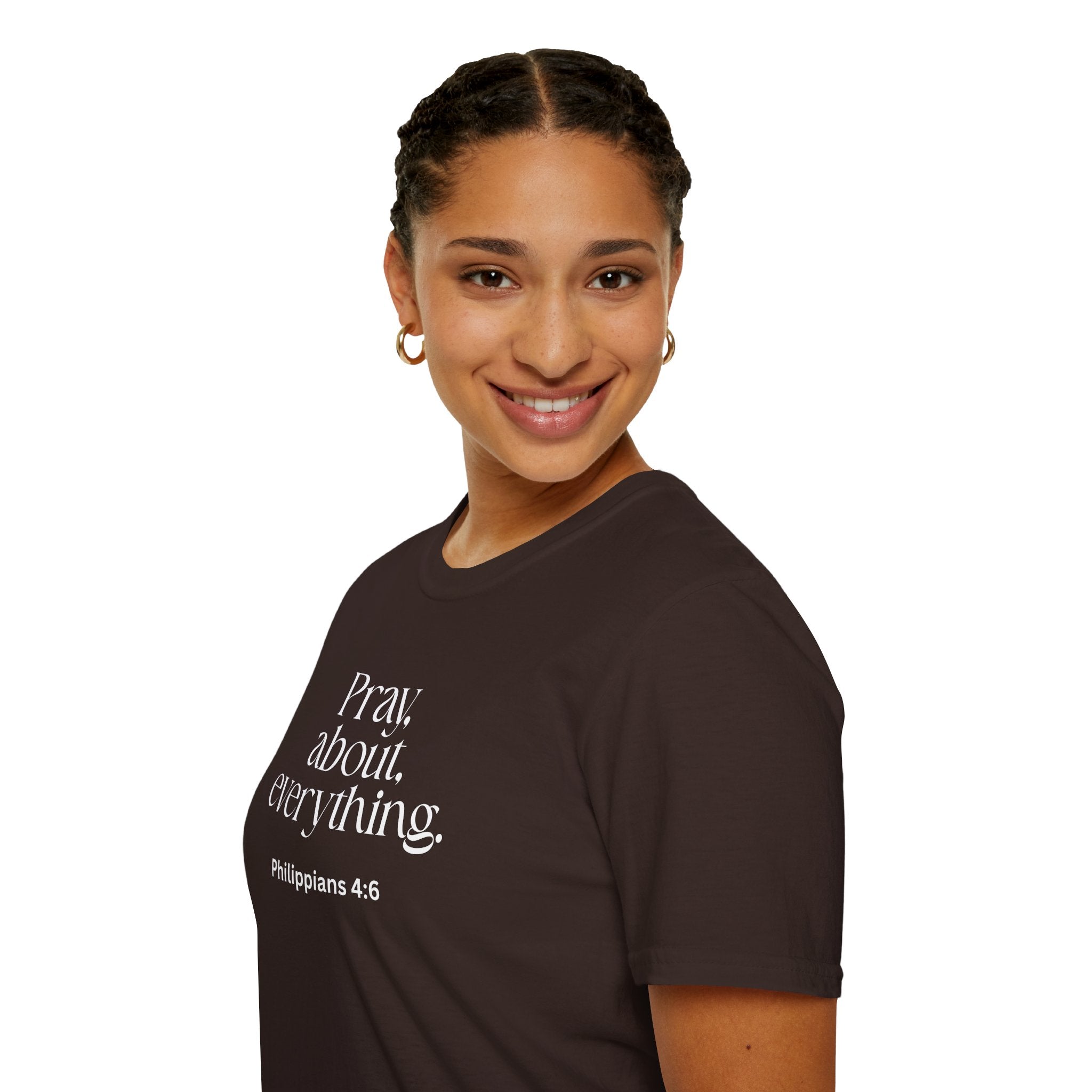 Faith Over Fear Christian T-Shirt — "Pray About Everything" Philippians 4:6