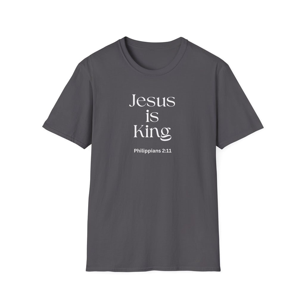 Faith over Fear Christian T-Shirt — "Jesus Is King " Philippians 2:11