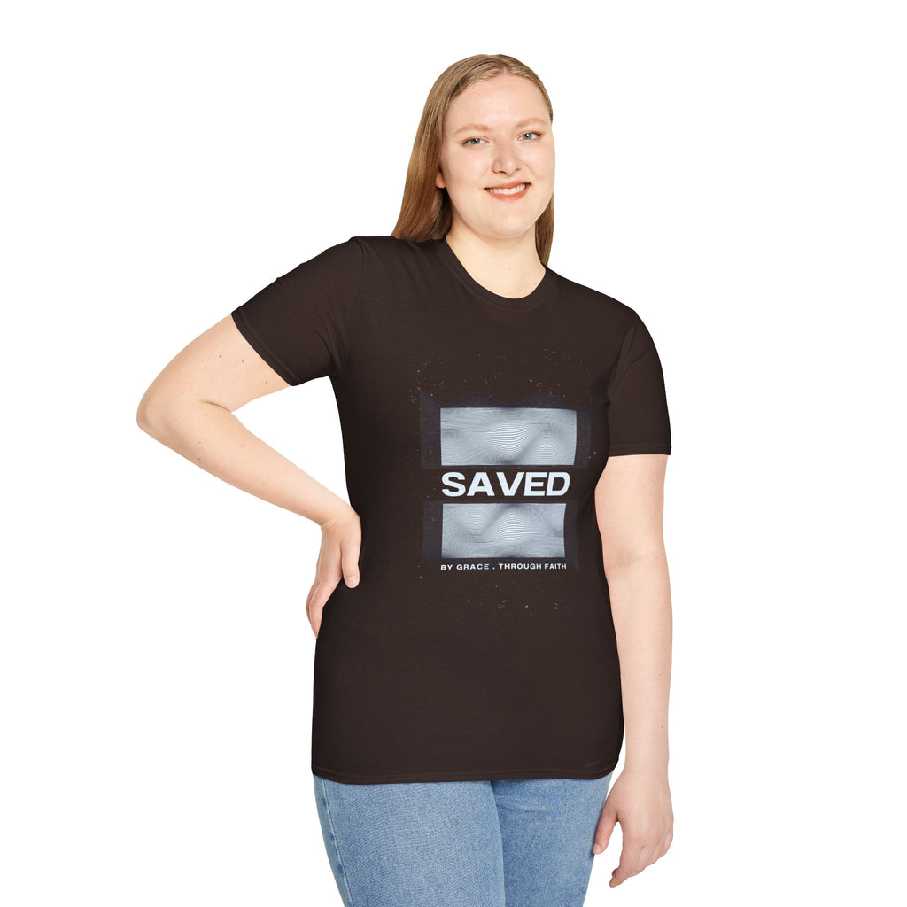 Faith Over Fear Christian T-Shirt — Saved by Grace Through Faith