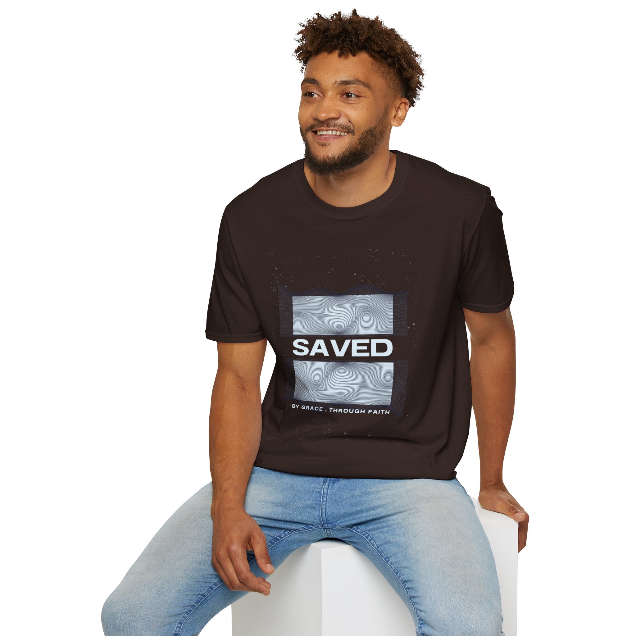 Faith Over Fear Christian T-Shirt — Saved by Grace Through Faith