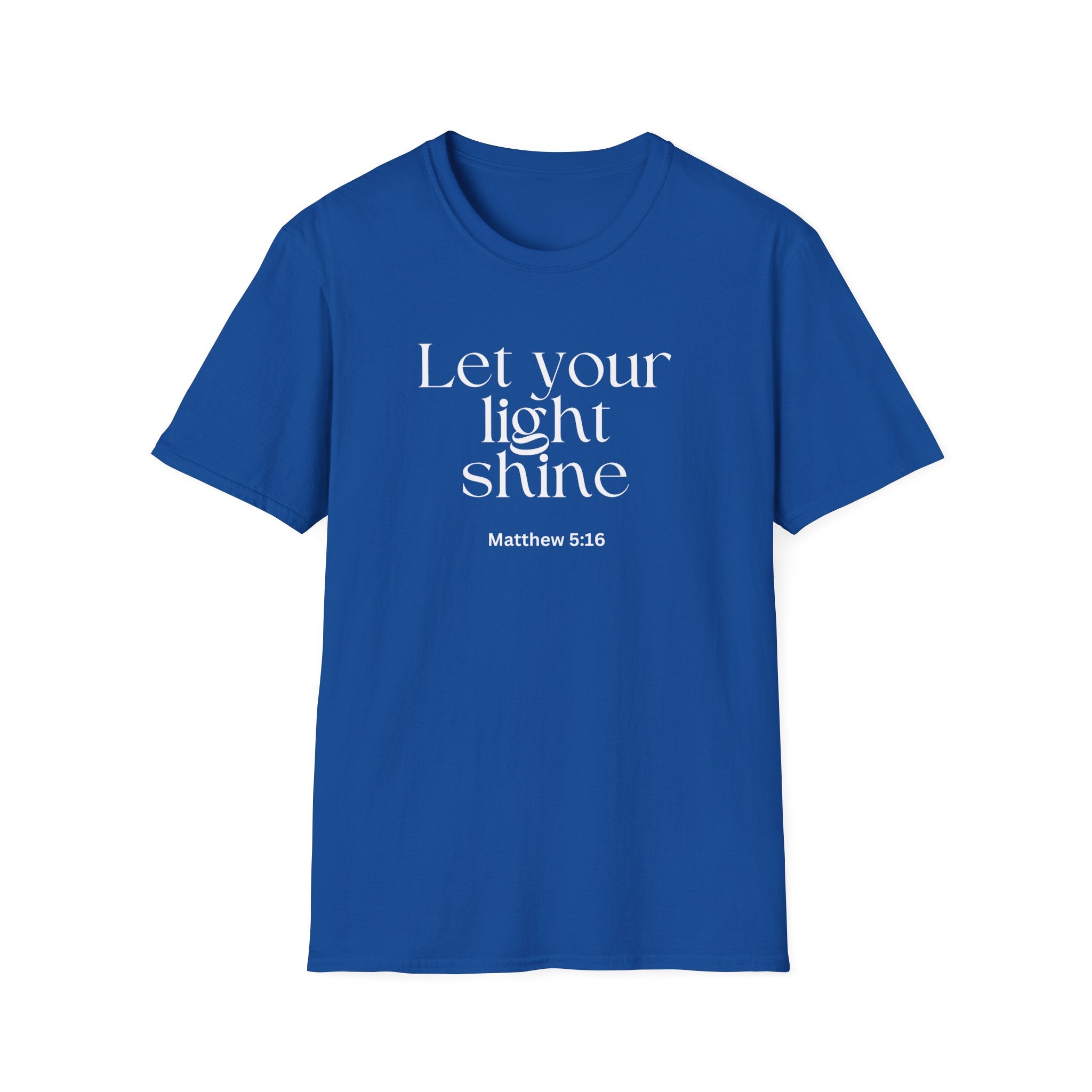 Faith Over Fear Christian T-Shirt — "Let Your Light Shine" Matthew 5:16