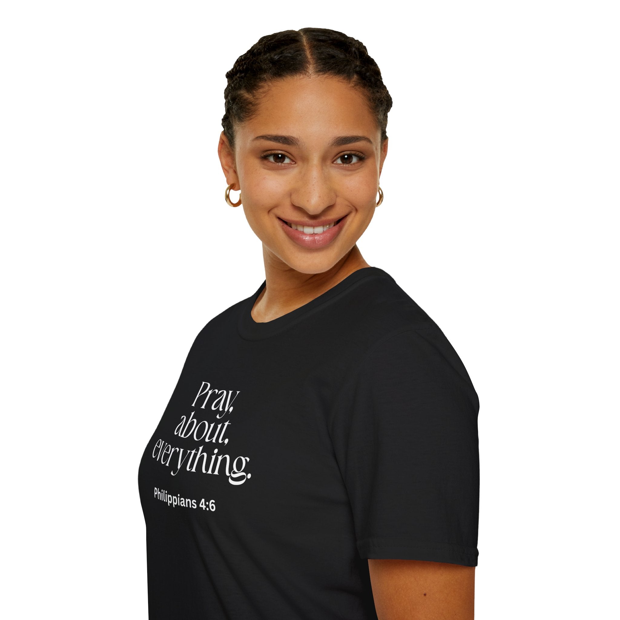 Faith Over Fear Christian T-Shirt — "Pray About Everything" Philippians 4:6