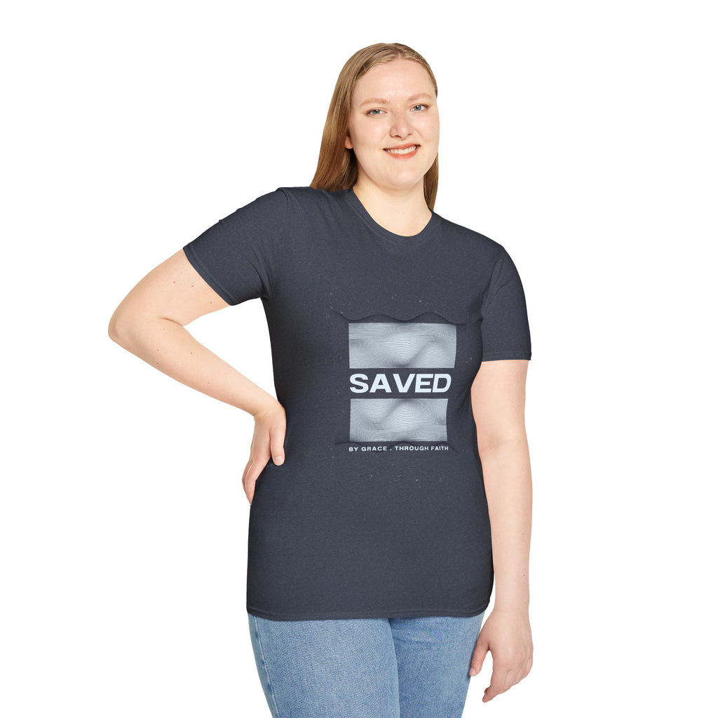 Faith Over Fear Christian T-Shirt — Saved by Grace Through Faith