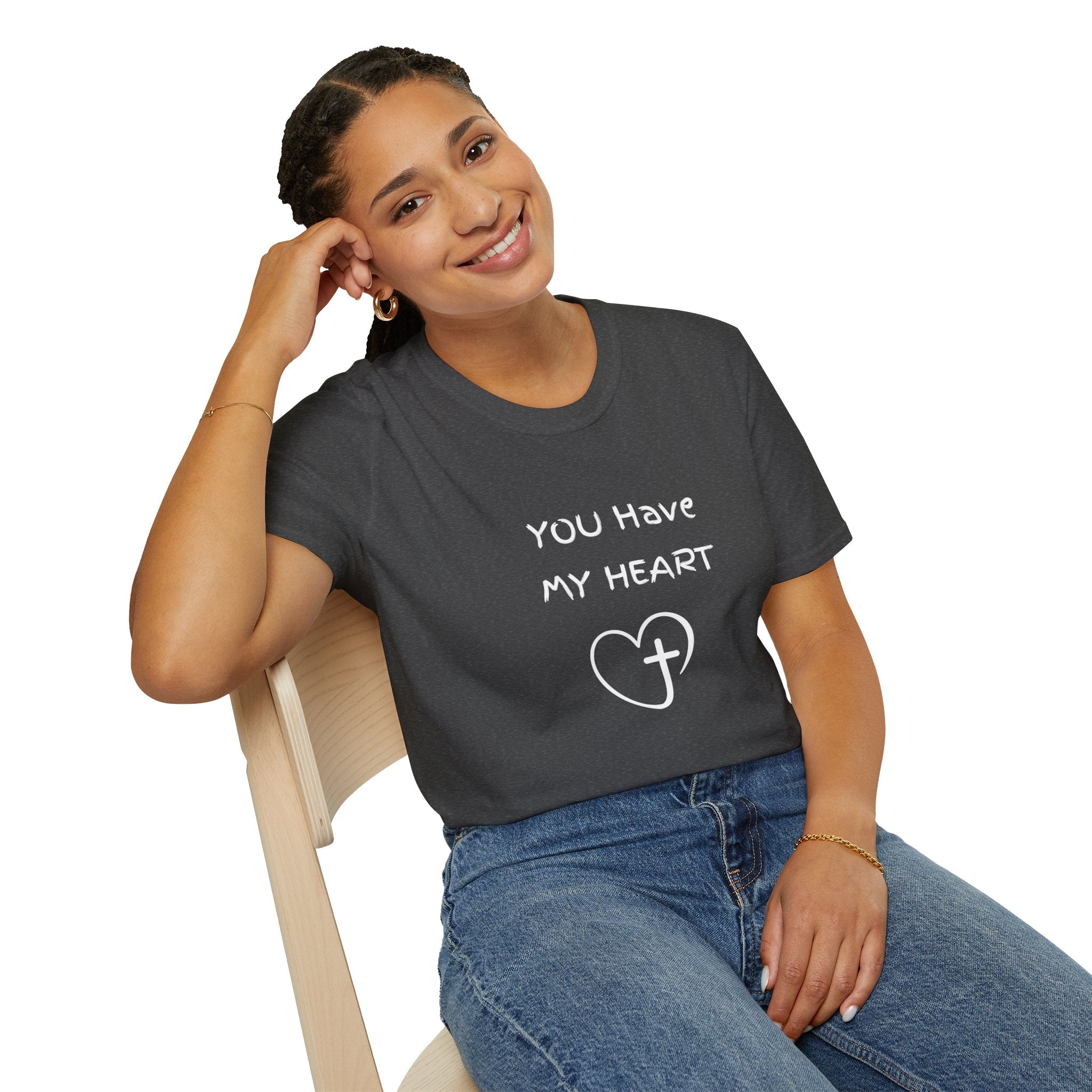 You Have My Heart Christian T-Shirt — Christian Heart Cross Tee
