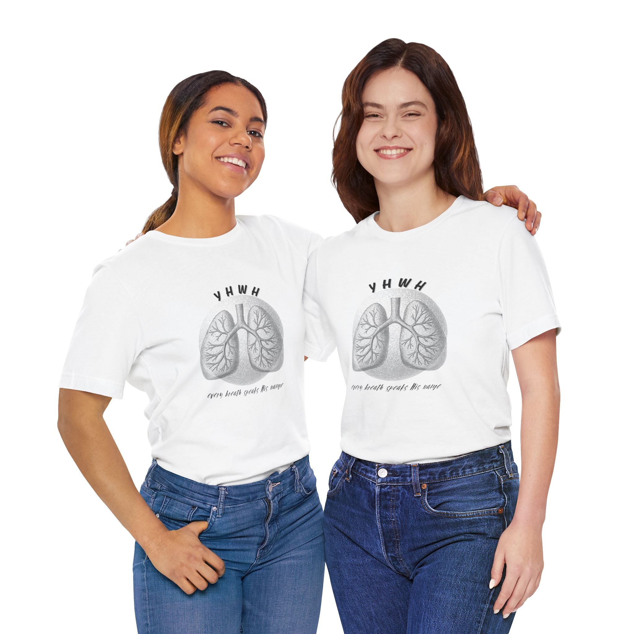 YHWH Lungs  Christian Tee, Every Breath Speak His Name Tee, Name of God YHWH, faith apparel