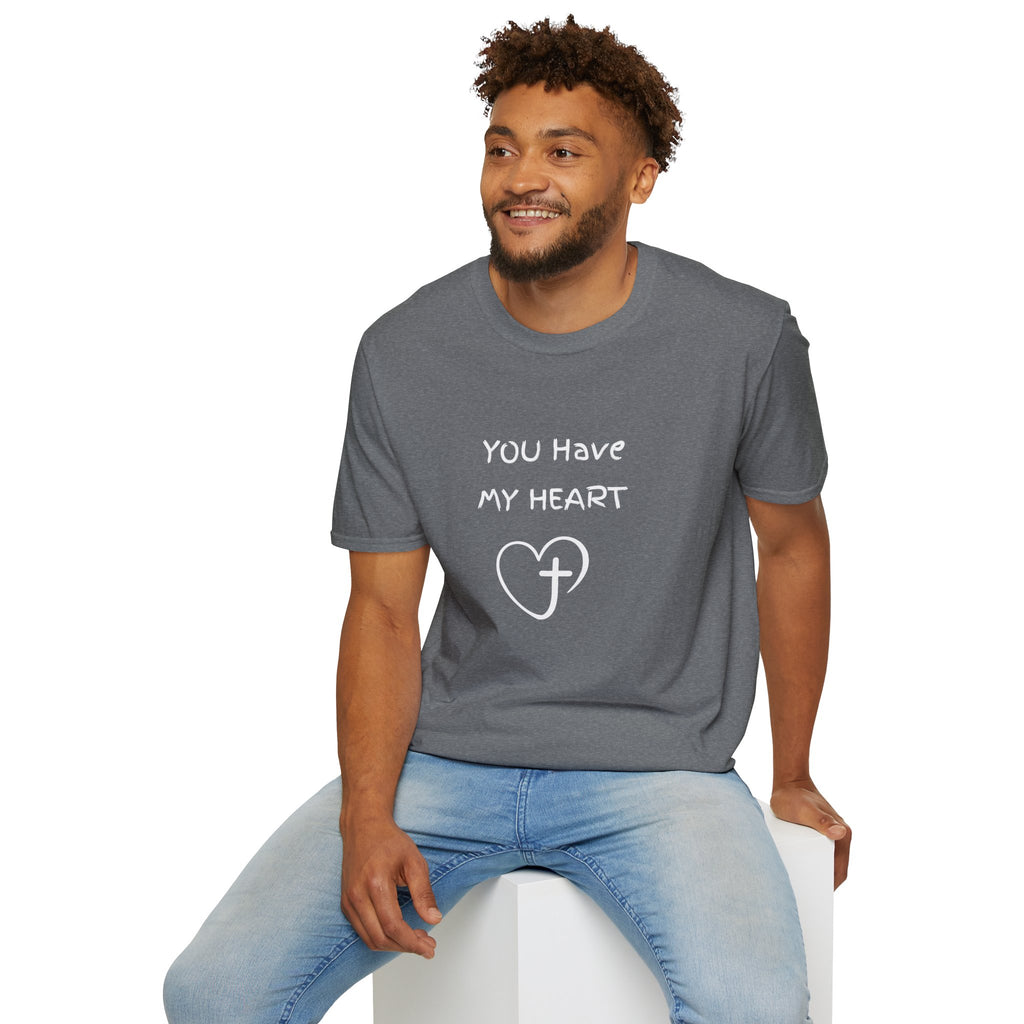 You Have My Heart Christian T-Shirt — Christian Heart Cross Tee