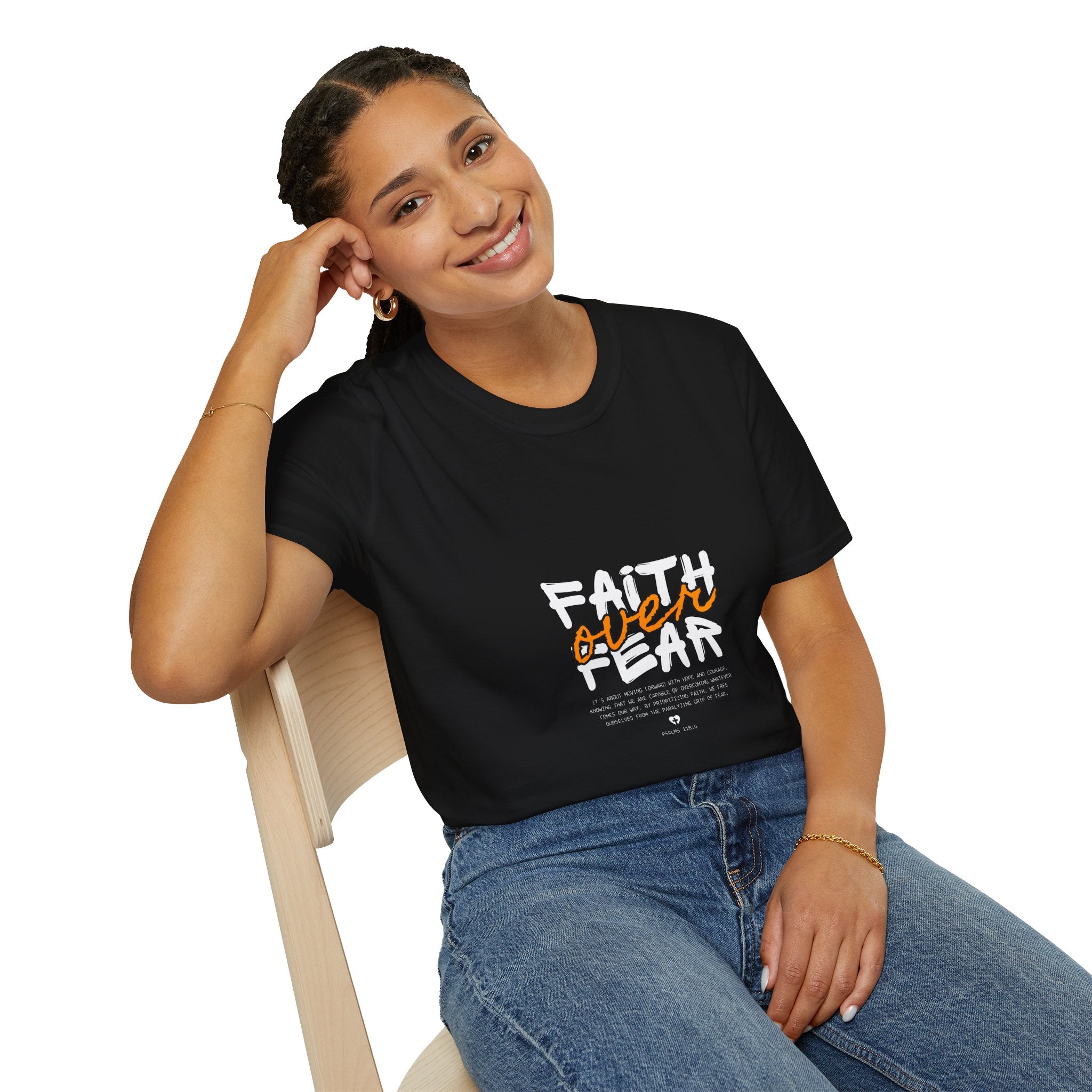 Faith Over Fear T-Shirt — Scripture-Inspired Christian Tee for Everyday Witness