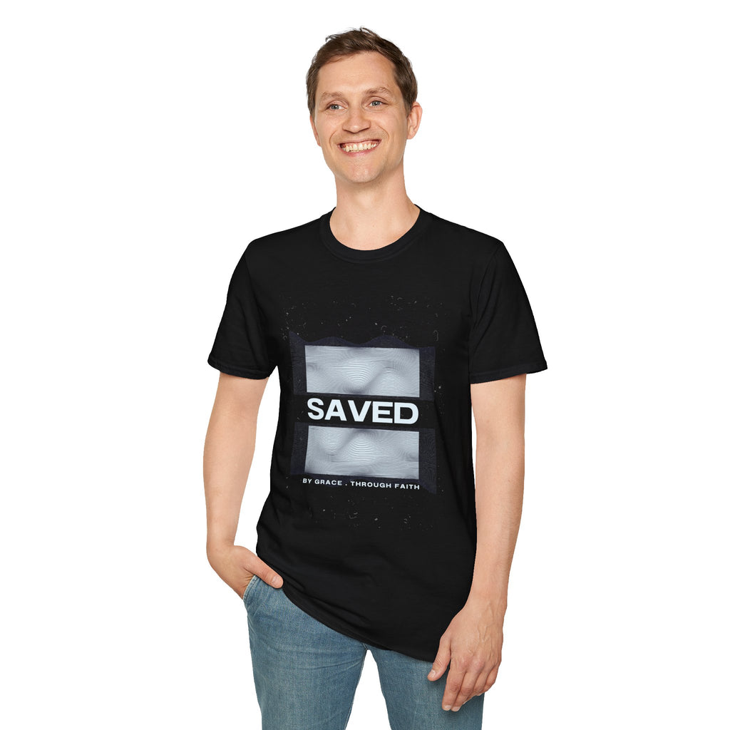 Faith Over Fear Christian T-Shirt — Saved by Grace Through Faith