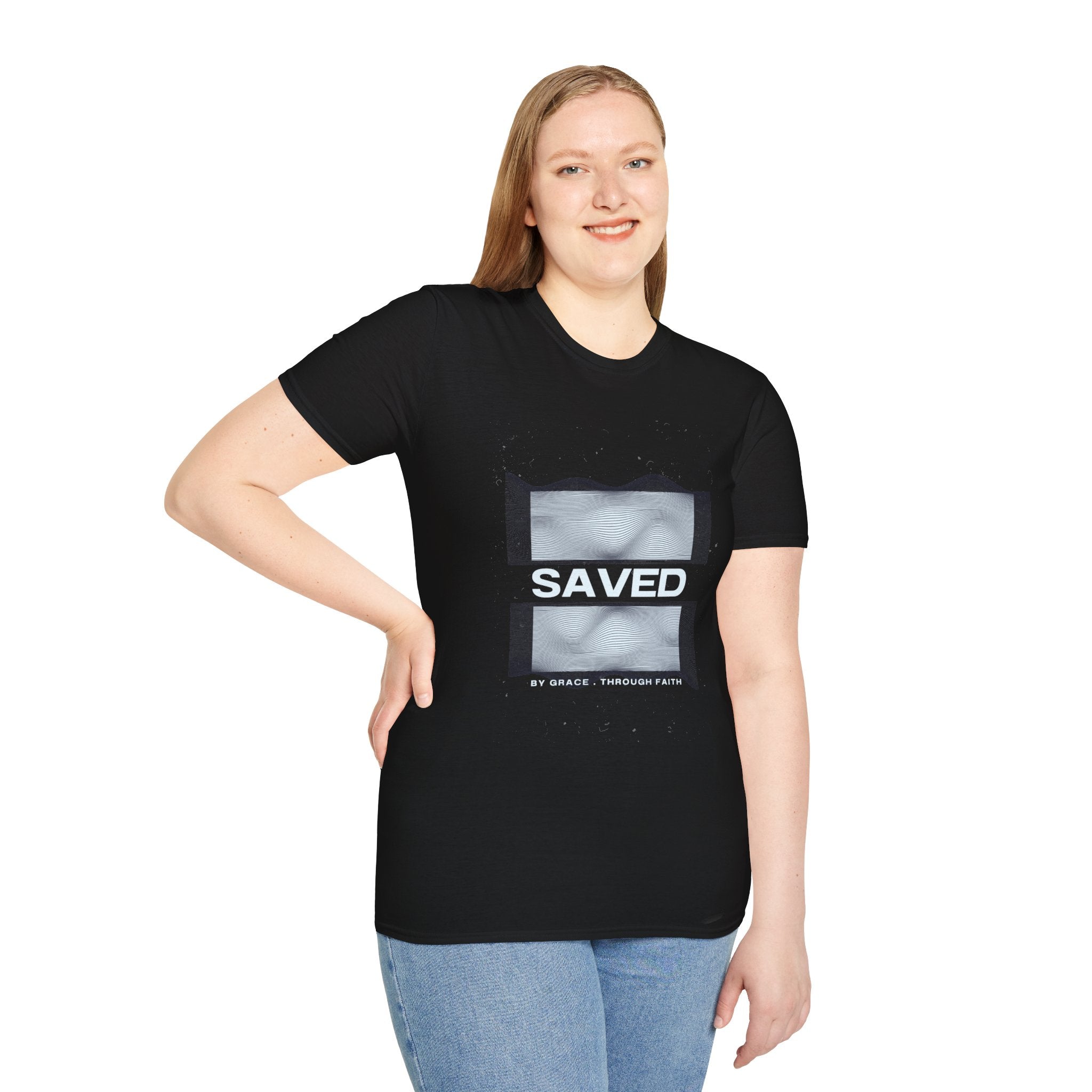 Faith Over Fear Christian T-Shirt — Saved by Grace Through Faith