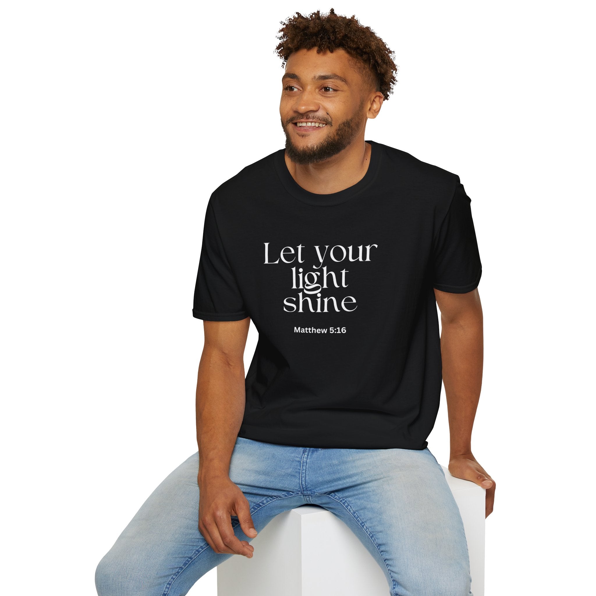 Faith Over Fear Christian T-Shirt — "Let Your Light Shine" Matthew 5:16
