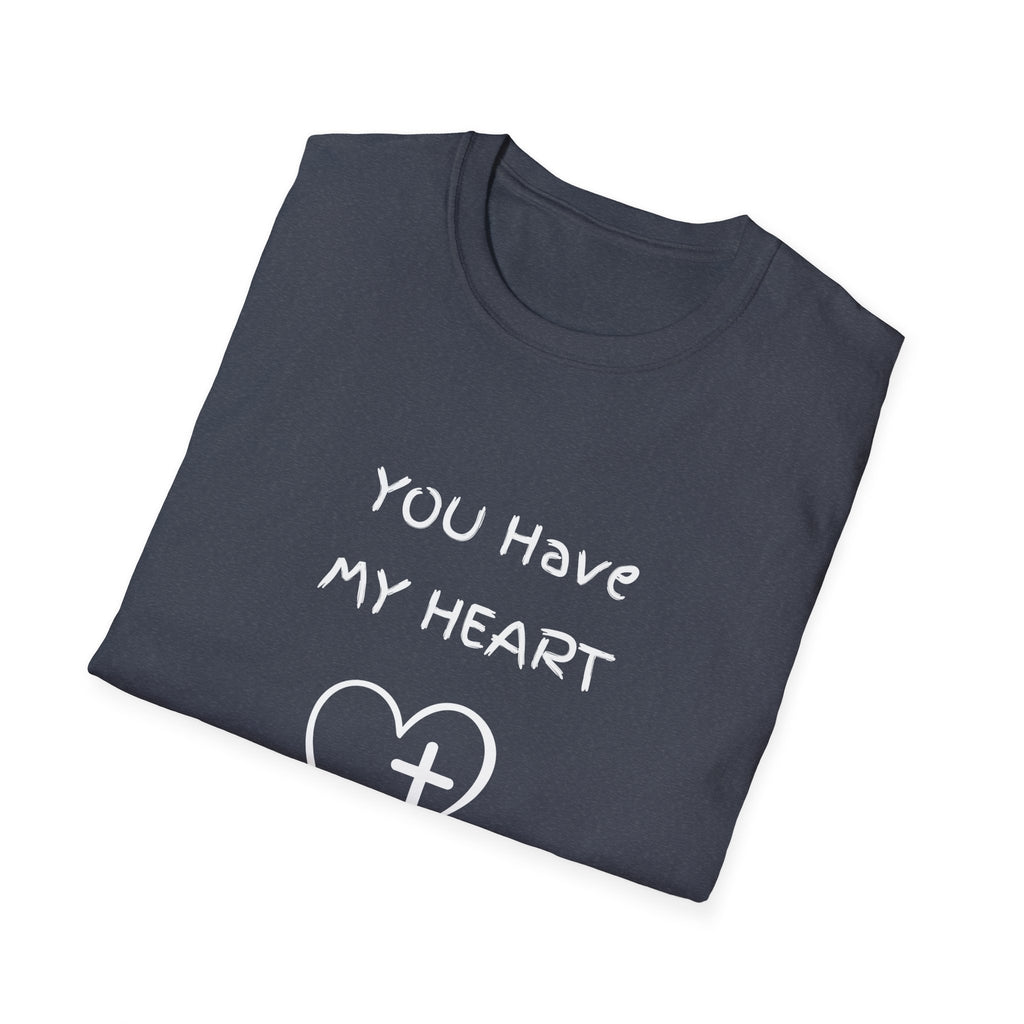 You Have My Heart Christian T-Shirt — Christian Heart Cross Tee