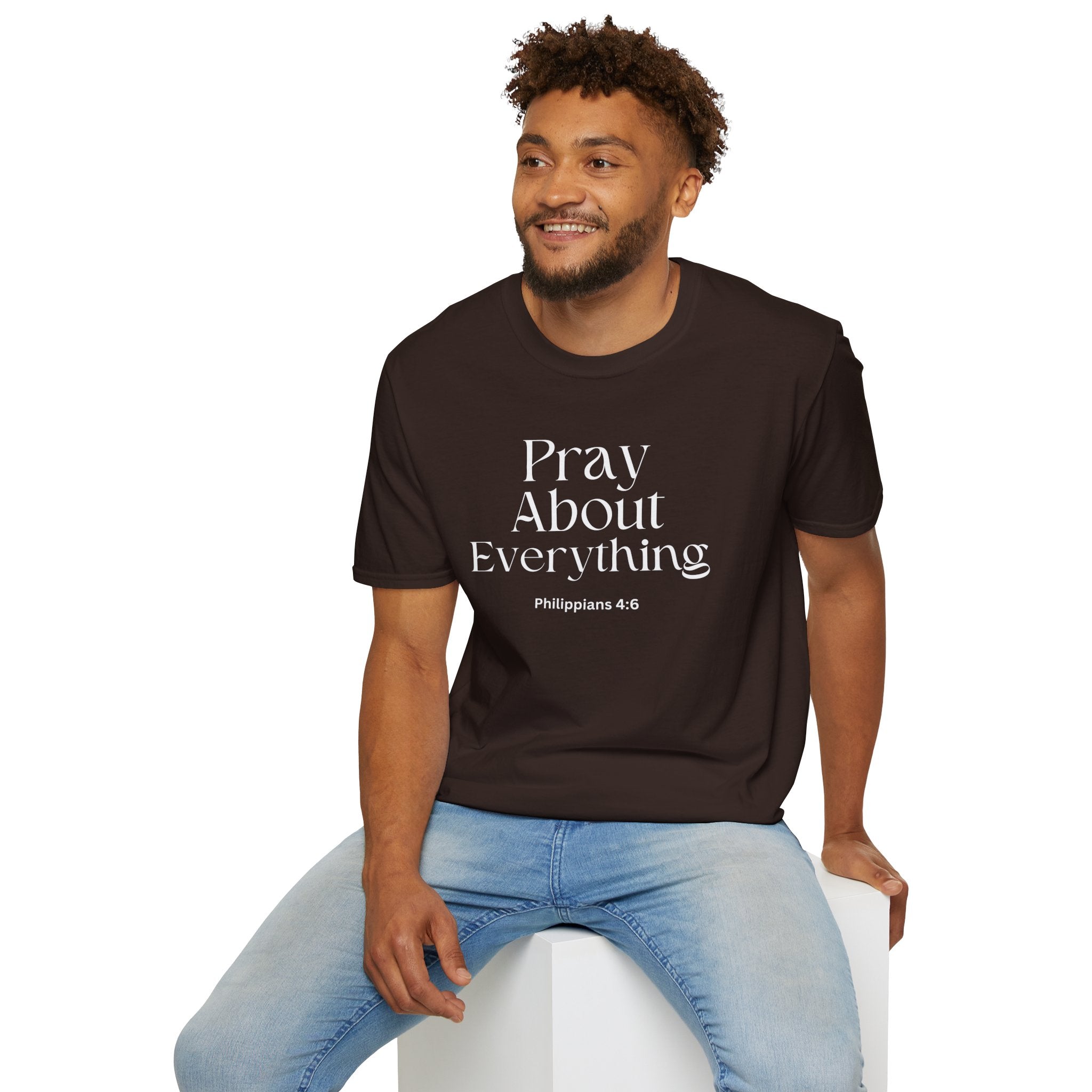 Faith Over Fear Christian Faith Tee — "Pray About Everything" Philippians 4:6