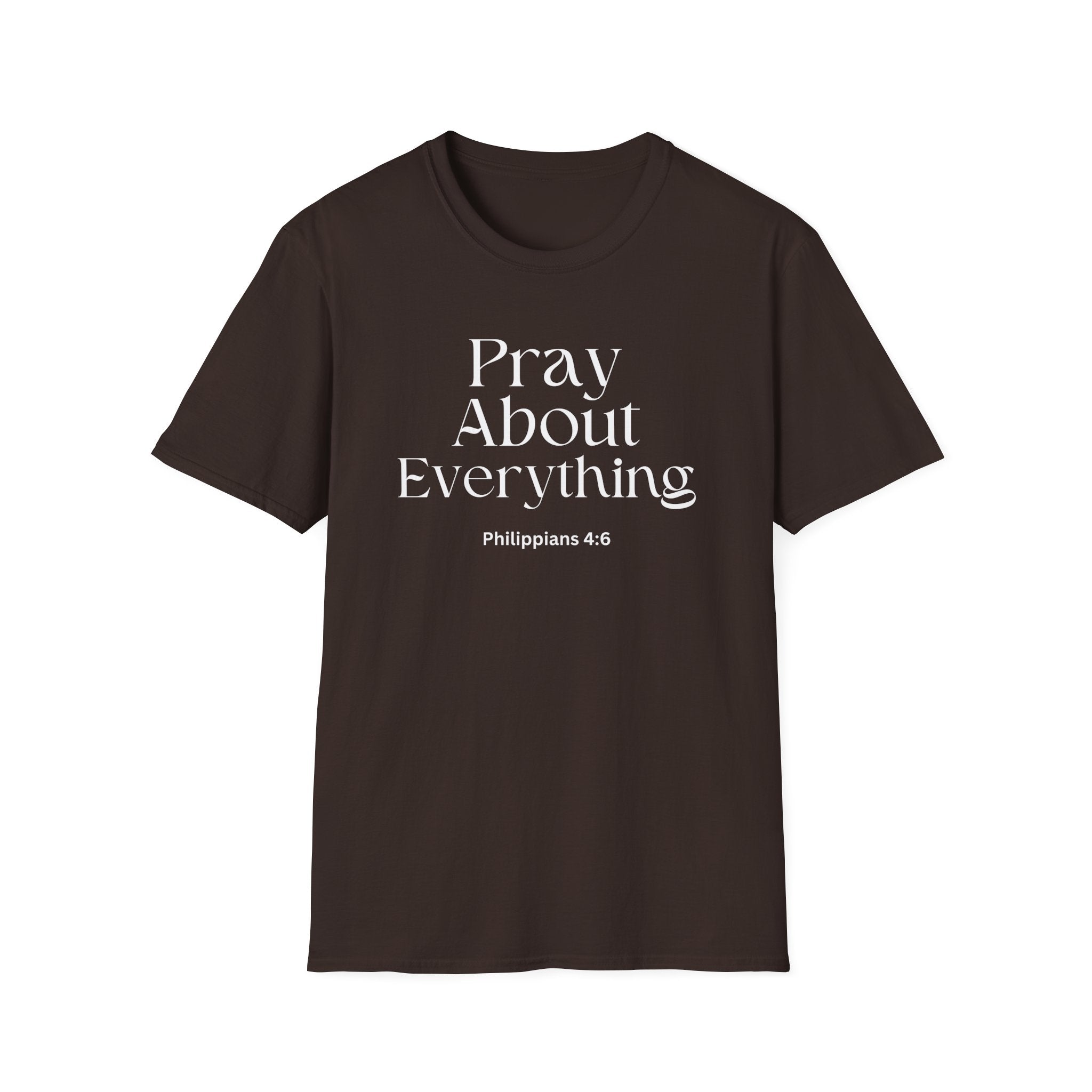 Faith Over Fear Christian Faith Tee — "Pray About Everything" Philippians 4:6