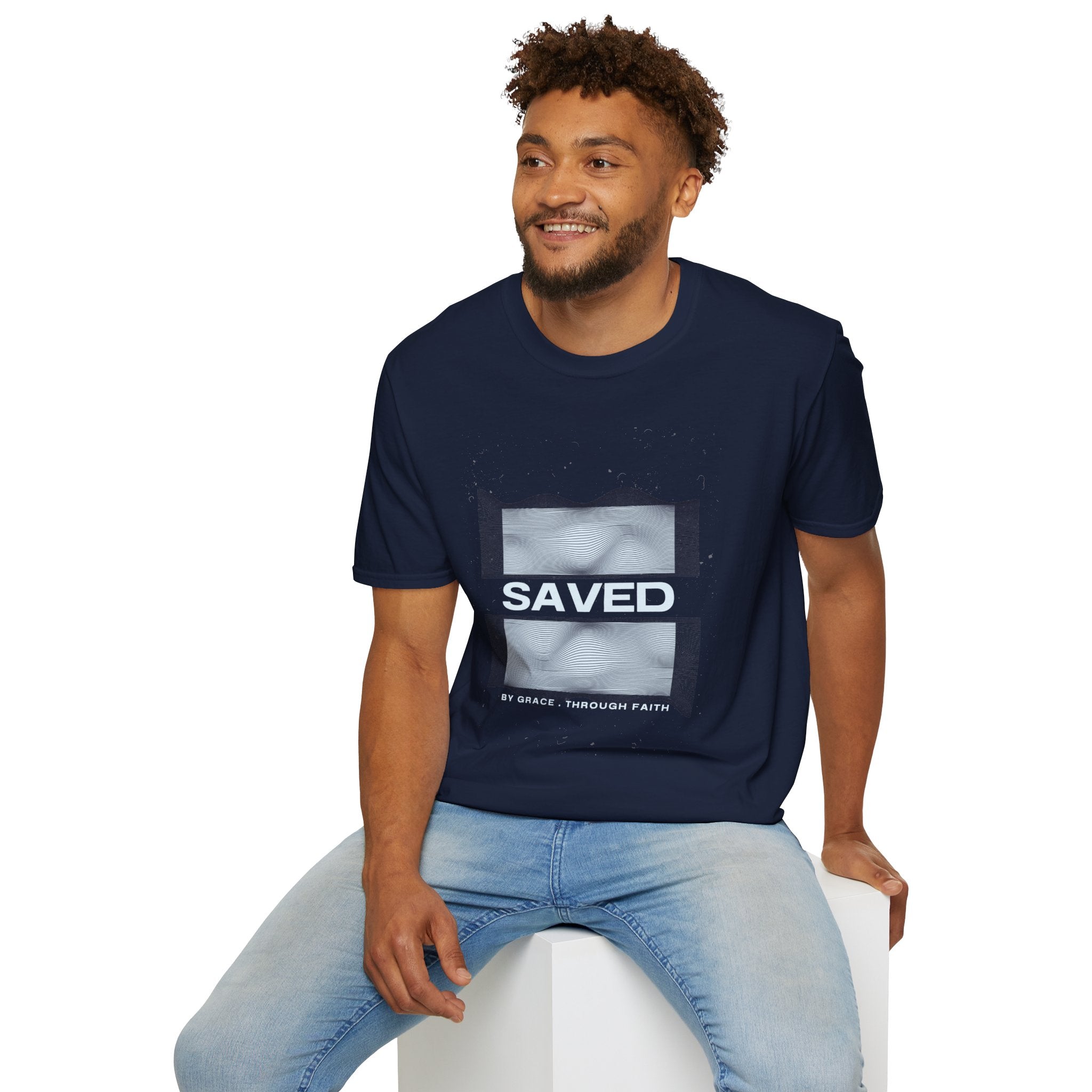 Faith Over Fear Christian T-Shirt — Saved by Grace Through Faith