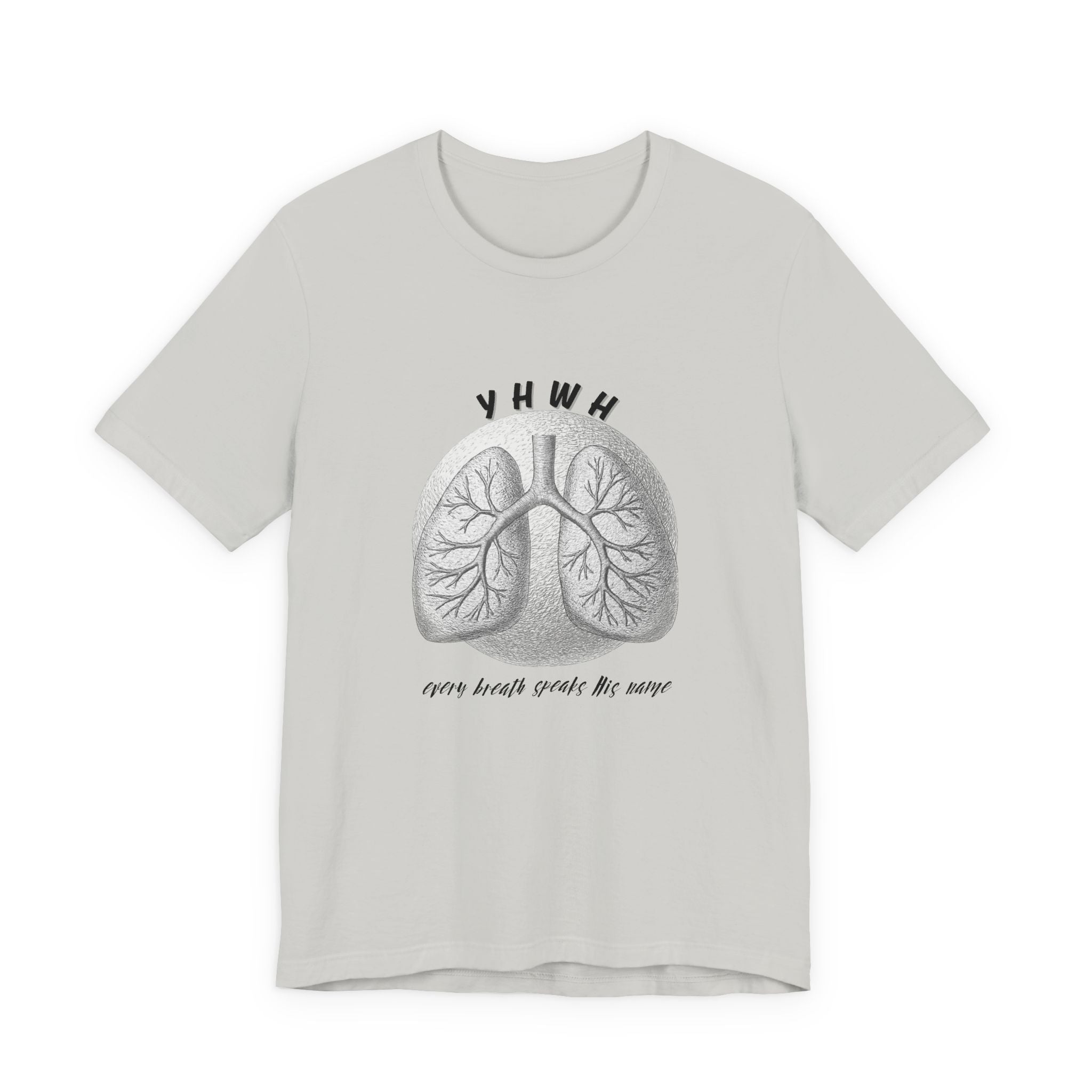 YHWH Lungs  Christian Tee, Every Breath Speak His Name Tee, Name of God YHWH, faith apparel