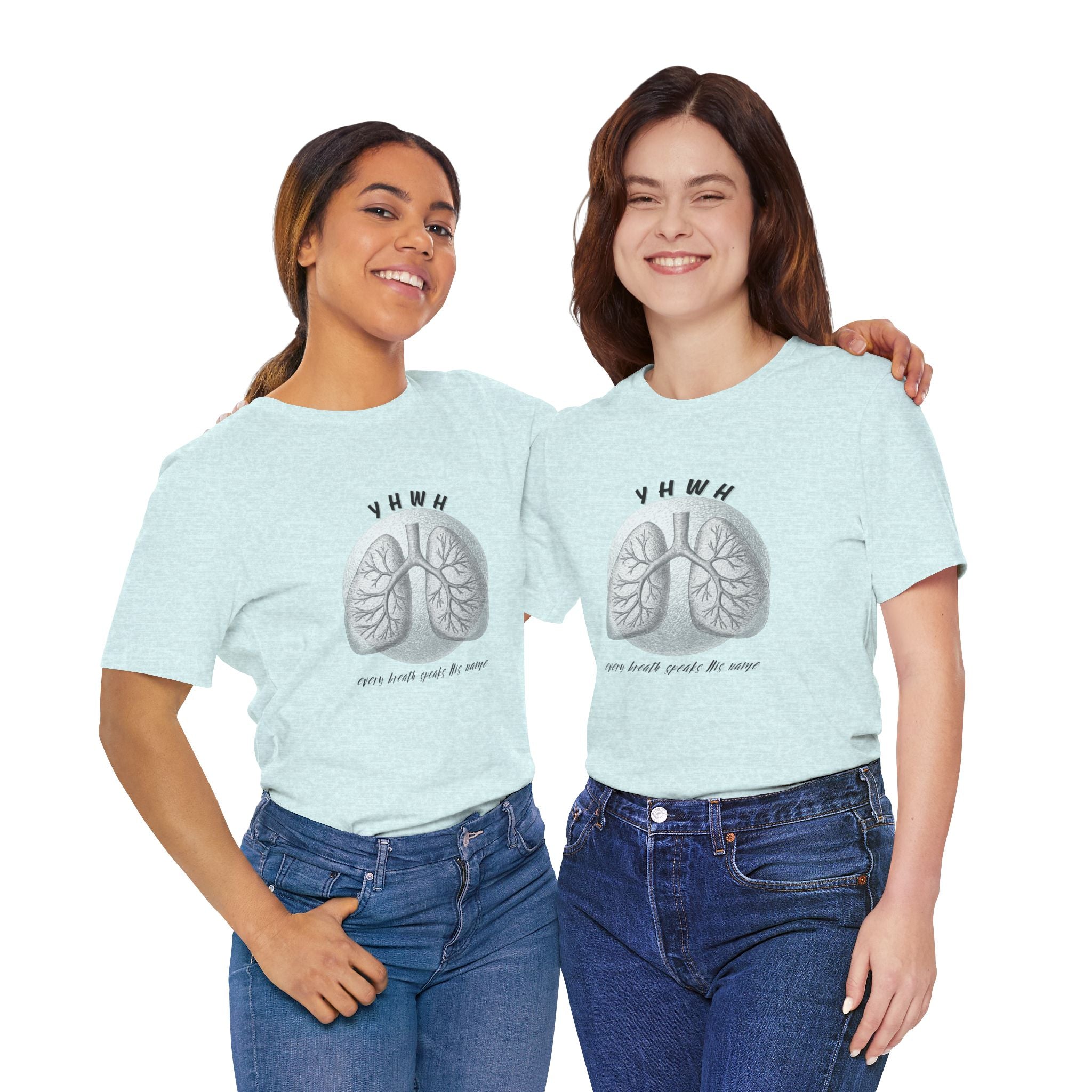 YHWH Lungs  Christian Tee, Every Breath Speak His Name Tee, Name of God YHWH, faith apparel
