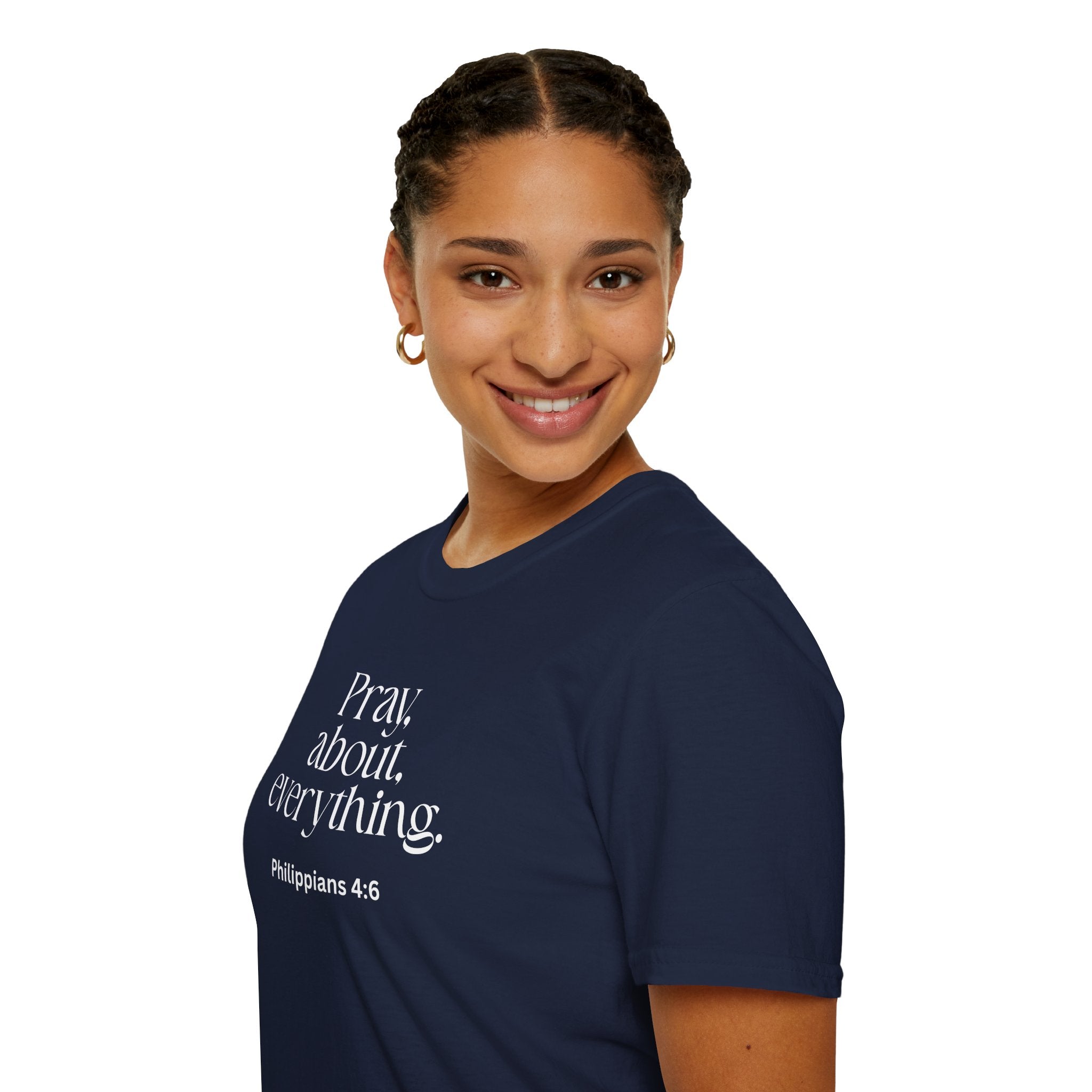 Faith Over Fear Christian T-Shirt — "Pray About Everything" Philippians 4:6