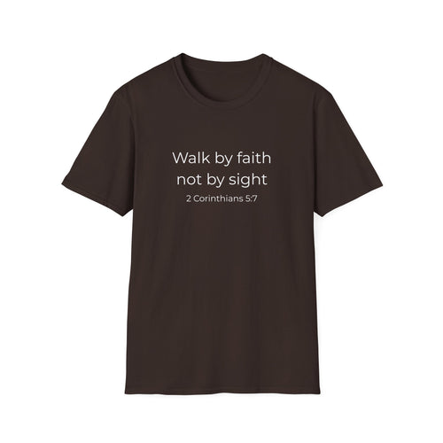 Faith Over Fear Christian T-Shirt  — "Walk by faith not by sight" (2 Corinthians 5:7)