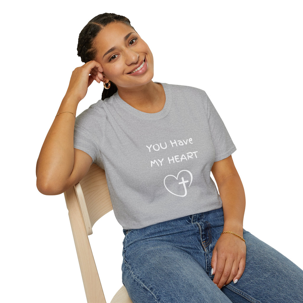 You Have My Heart Christian T-Shirt — Christian Heart Cross Tee