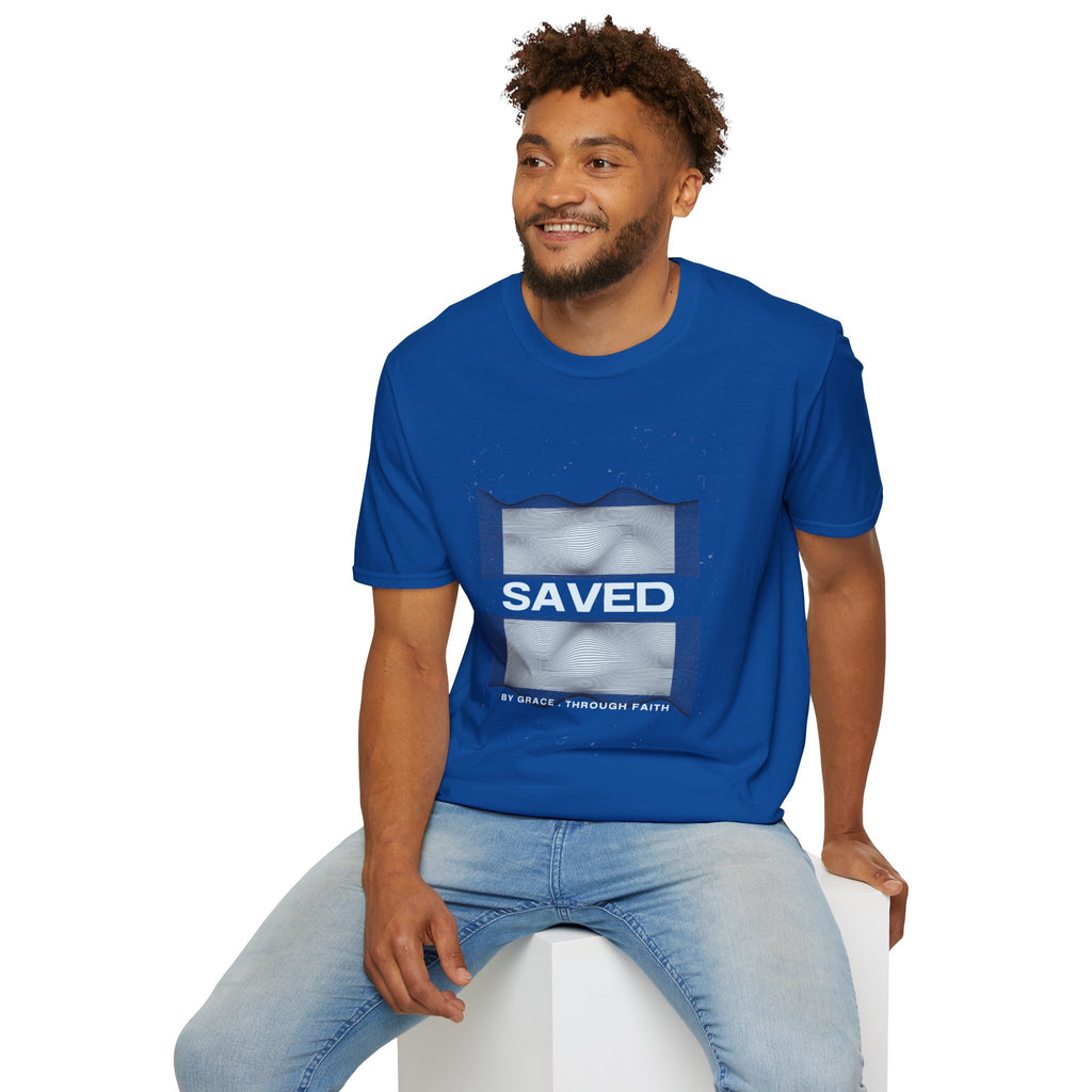 Faith Over Fear Christian T-Shirt — Saved by Grace Through Faith