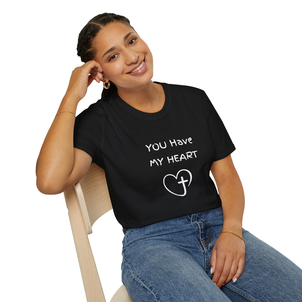 You Have My Heart Christian T-Shirt — Christian Heart Cross Tee
