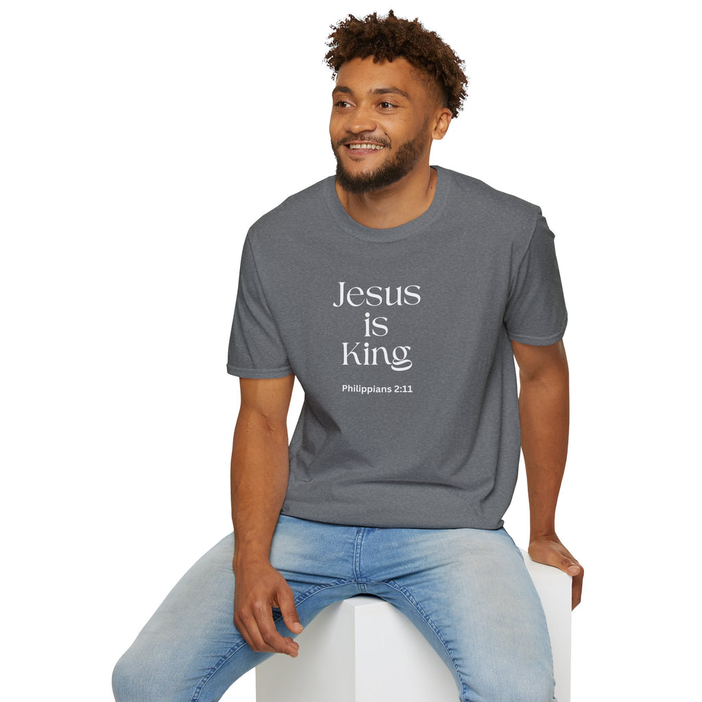 Faith over Fear Christian T-Shirt — "Jesus Is King " Philippians 2:11