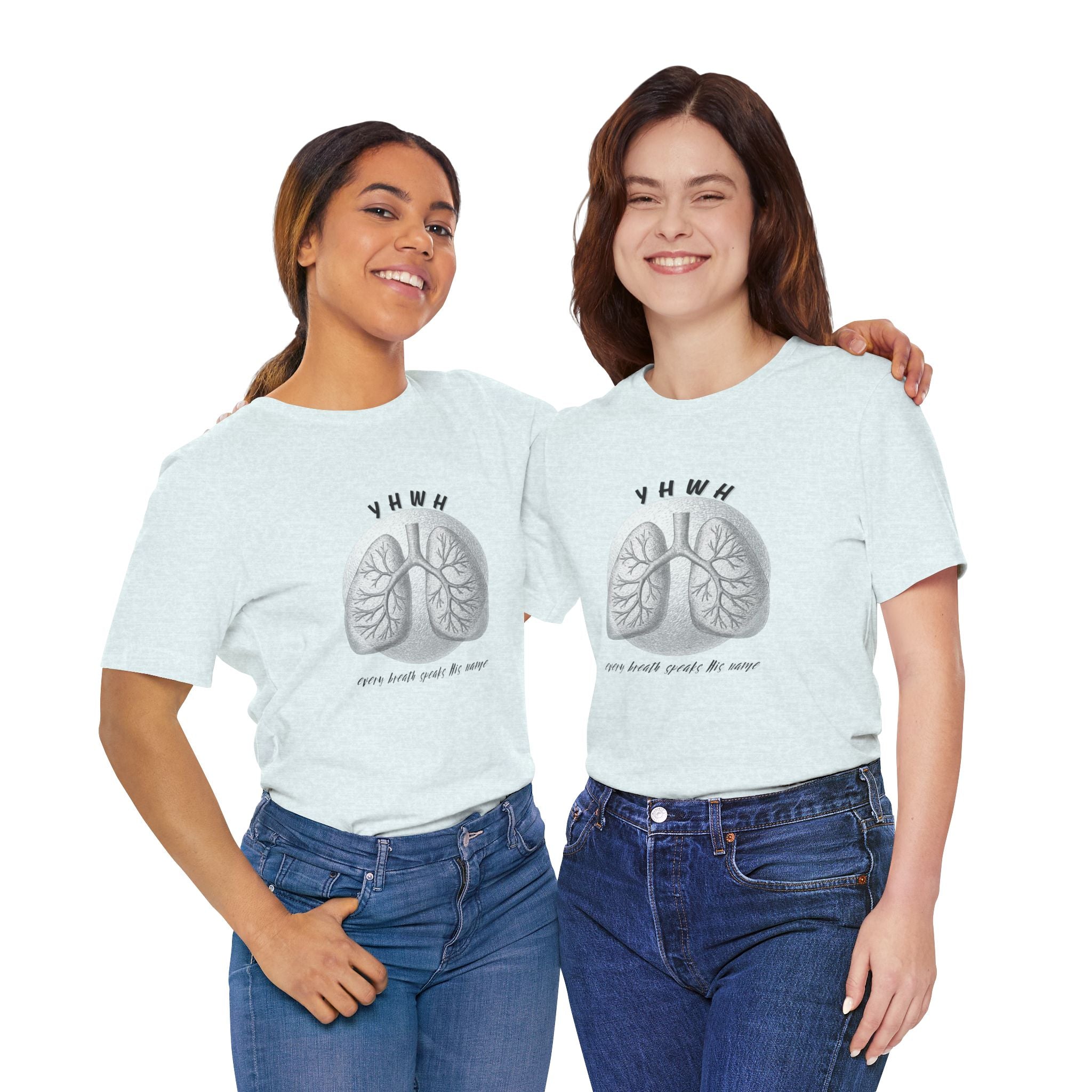 YHWH Lungs  Christian Tee, Every Breath Speak His Name Tee, Name of God YHWH, faith apparel