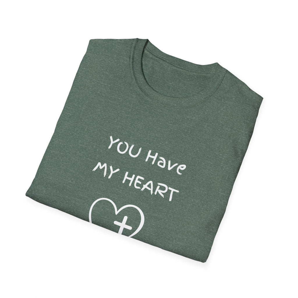 You Have My Heart Christian T-Shirt — Christian Heart Cross Tee