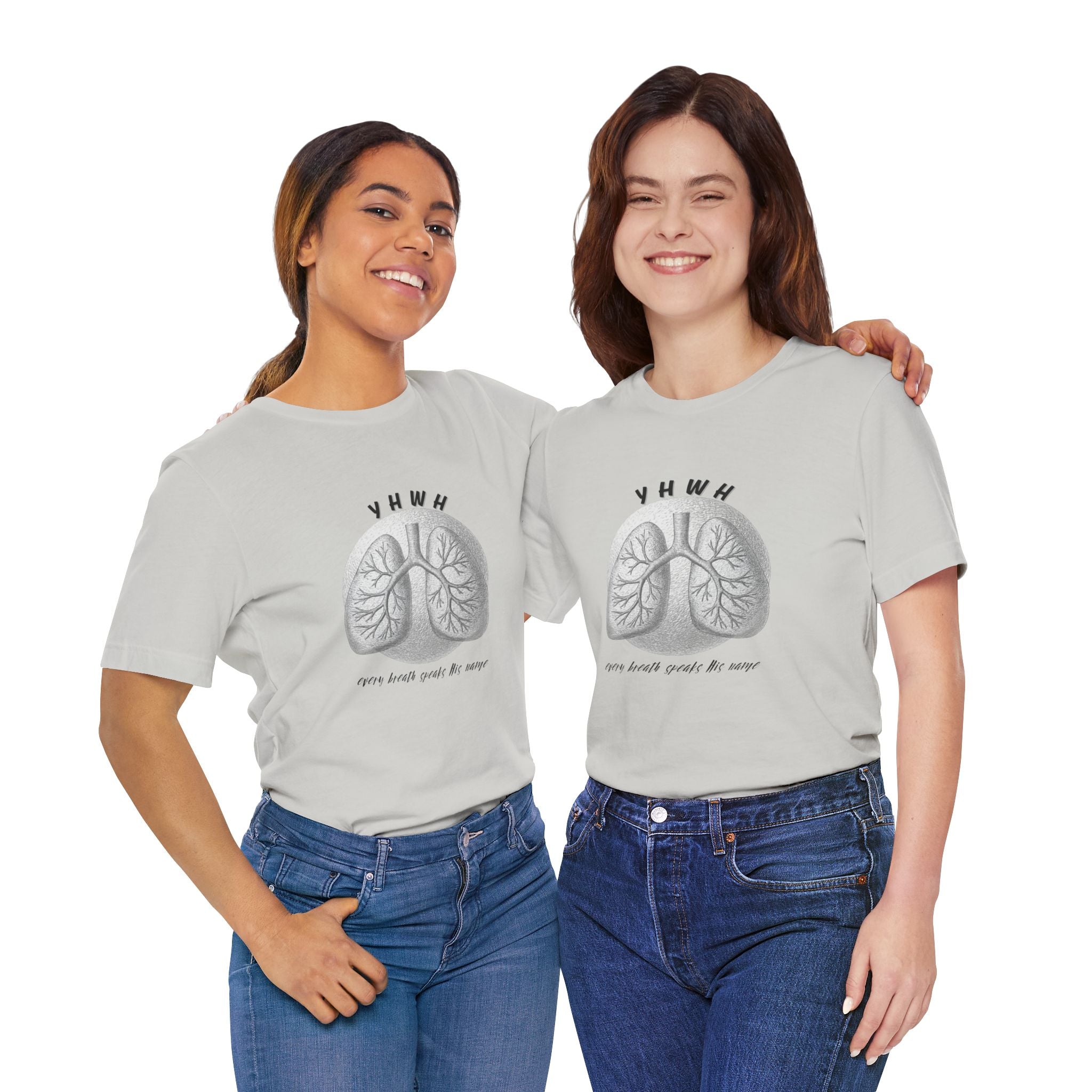 YHWH Lungs  Christian Tee, Every Breath Speak His Name Tee, Name of God YHWH, faith apparel