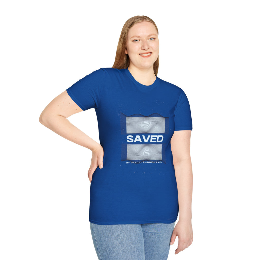 Faith Over Fear Christian T-Shirt — Saved by Grace Through Faith