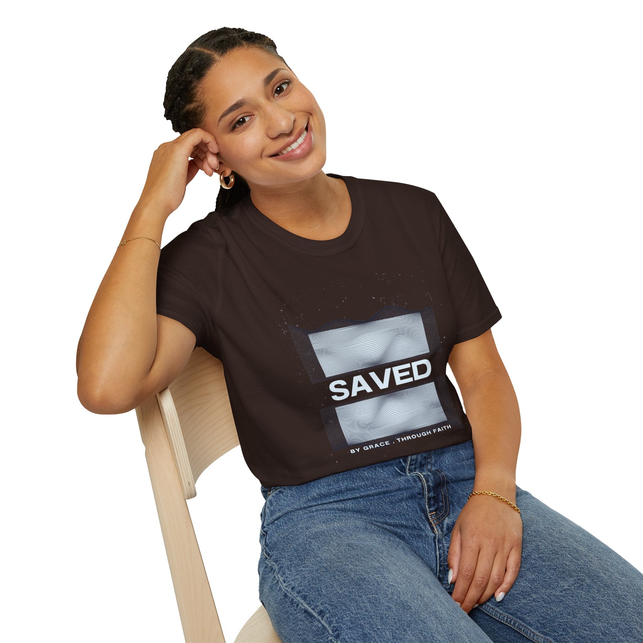 Faith Over Fear Christian T-Shirt — Saved by Grace Through Faith