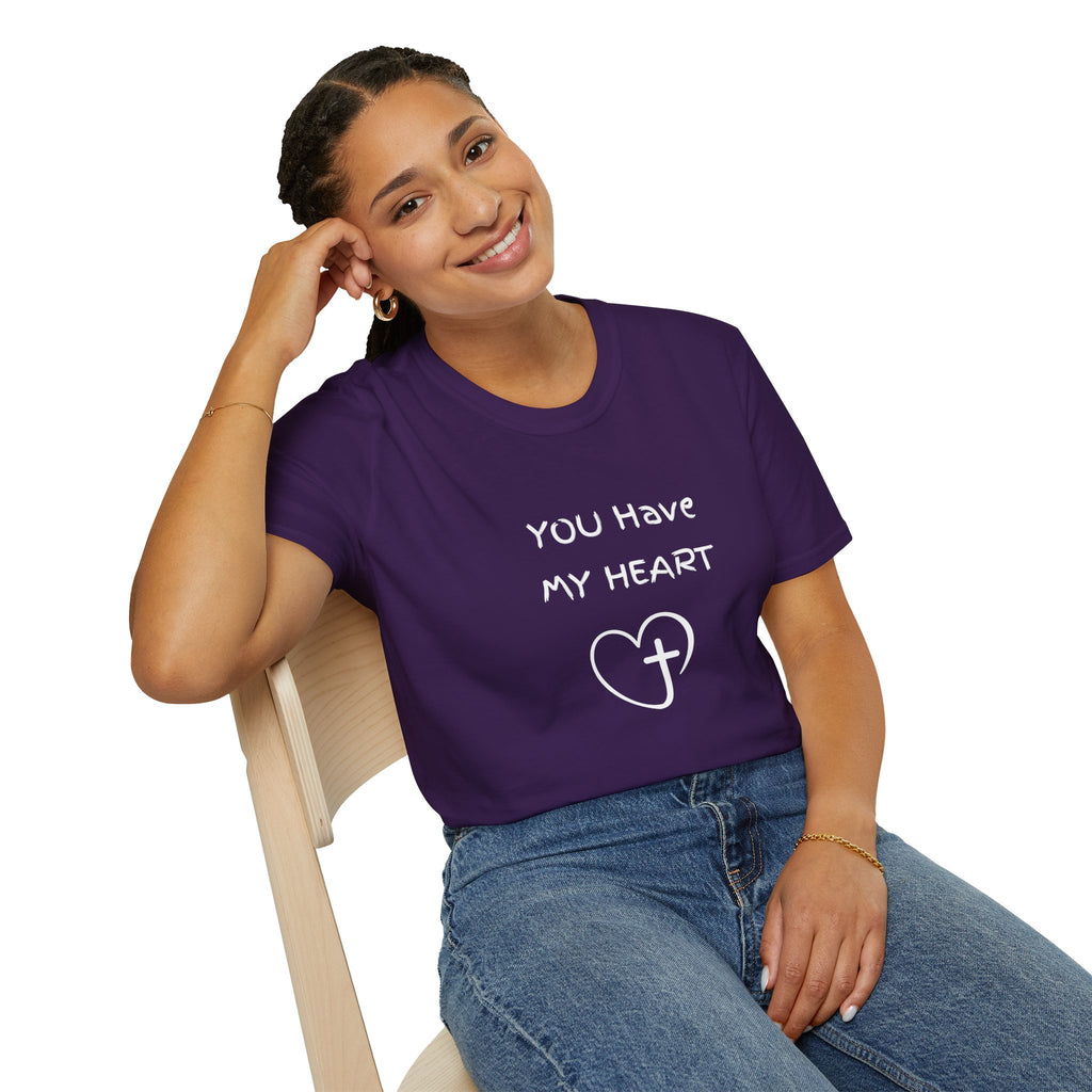 You Have My Heart Christian T-Shirt — Christian Heart Cross Tee