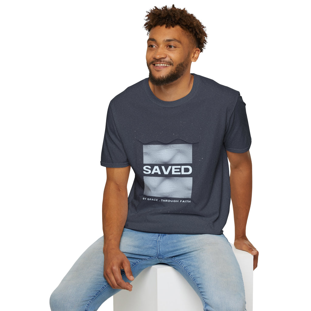Faith Over Fear Christian T-Shirt — Saved by Grace Through Faith