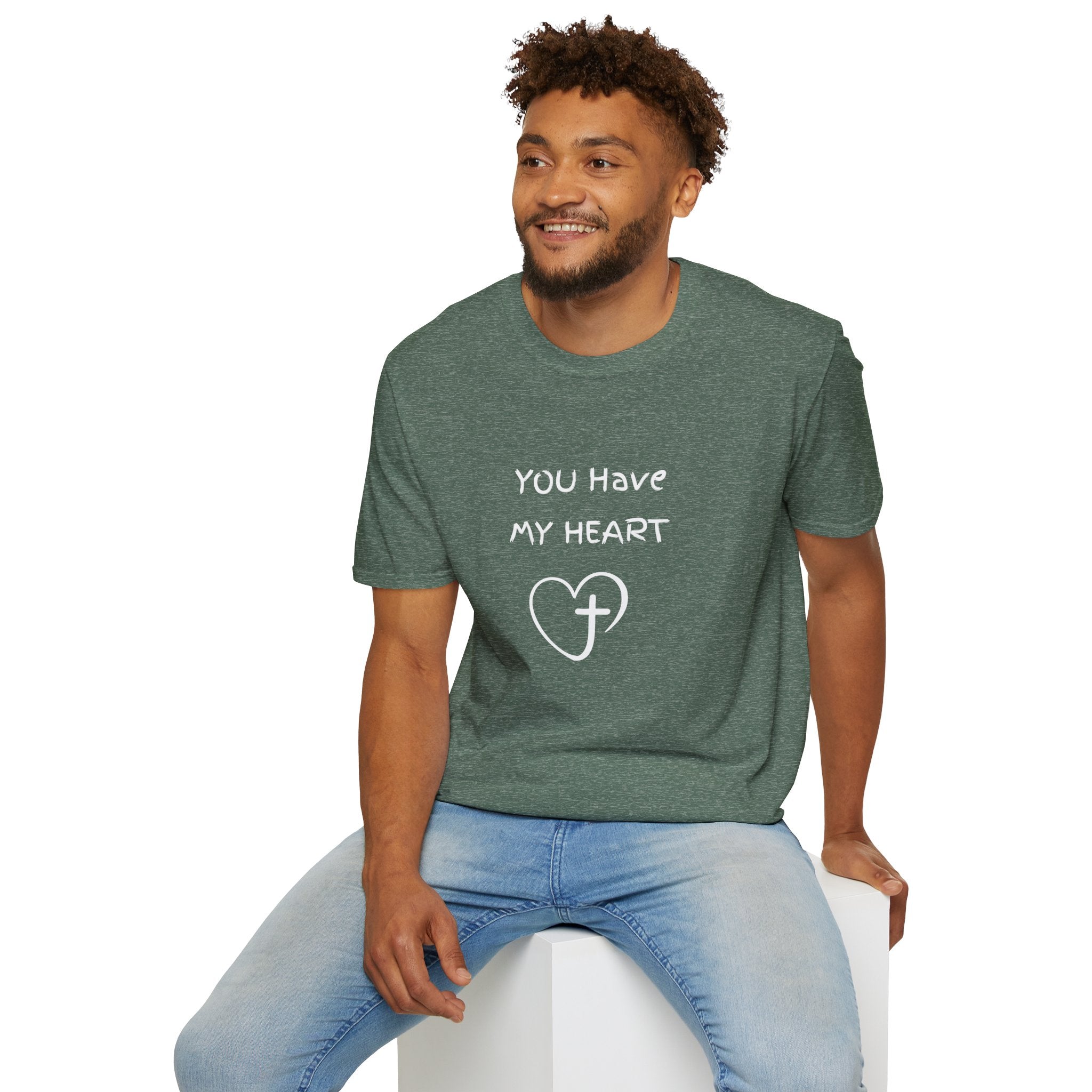 You Have My Heart Christian T-Shirt — Christian Heart Cross Tee