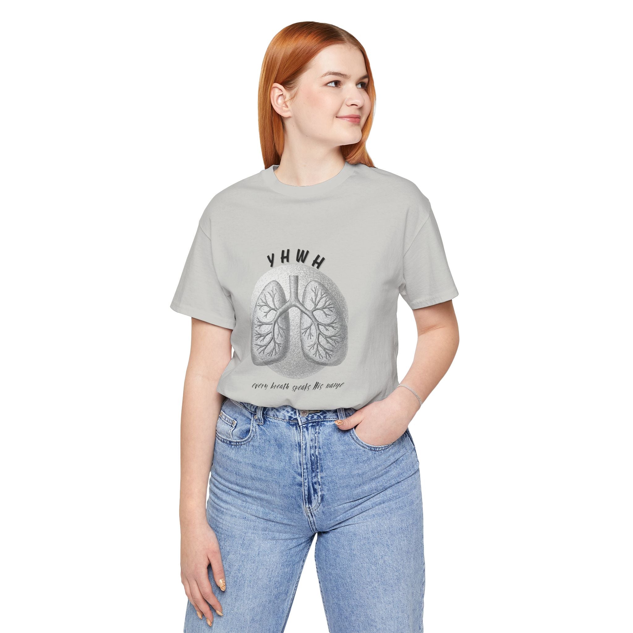 YHWH Lungs  Christian Tee, Every Breath Speak His Name Tee, Name of God YHWH, faith apparel