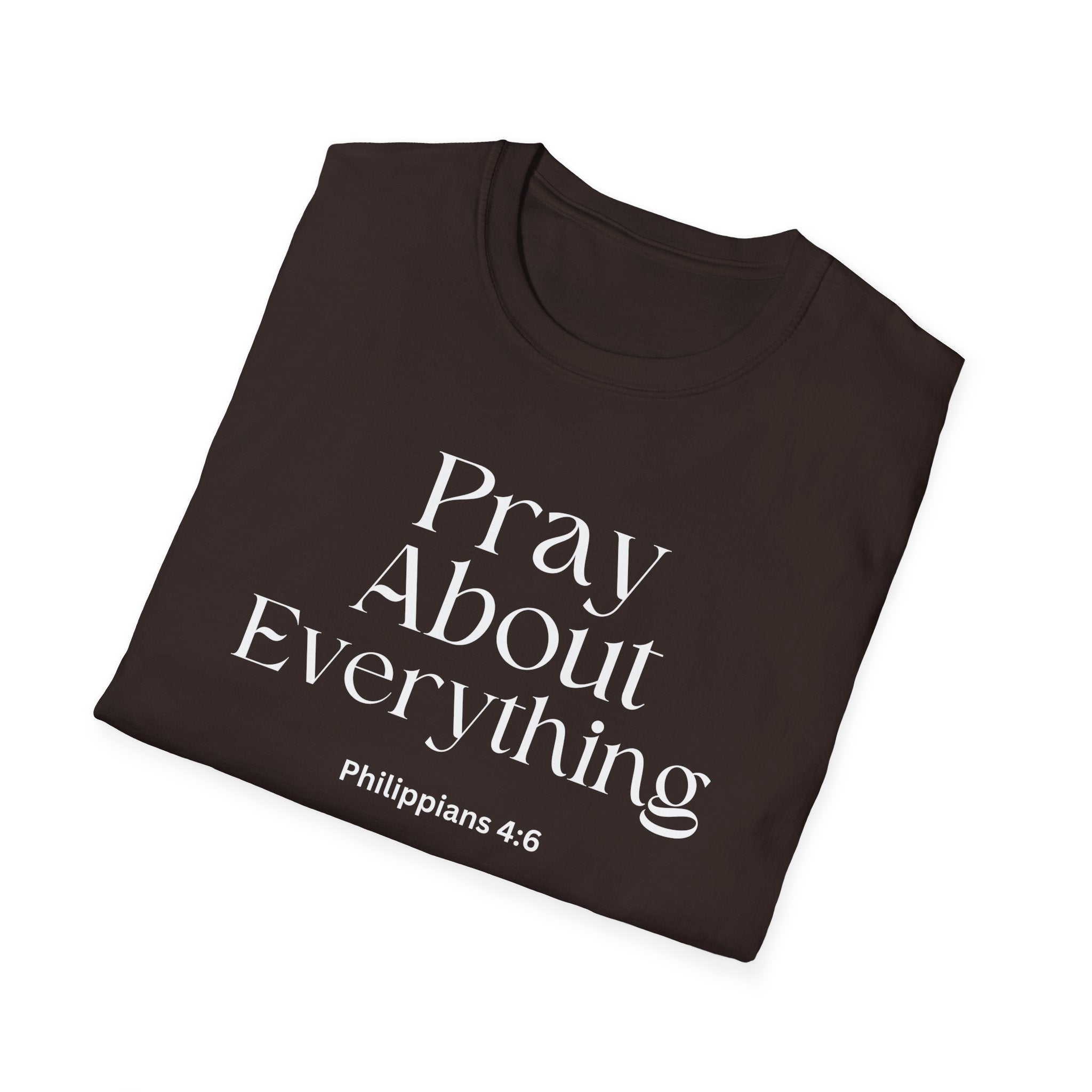 Faith Over Fear Christian Faith Tee — "Pray About Everything" Philippians 4:6