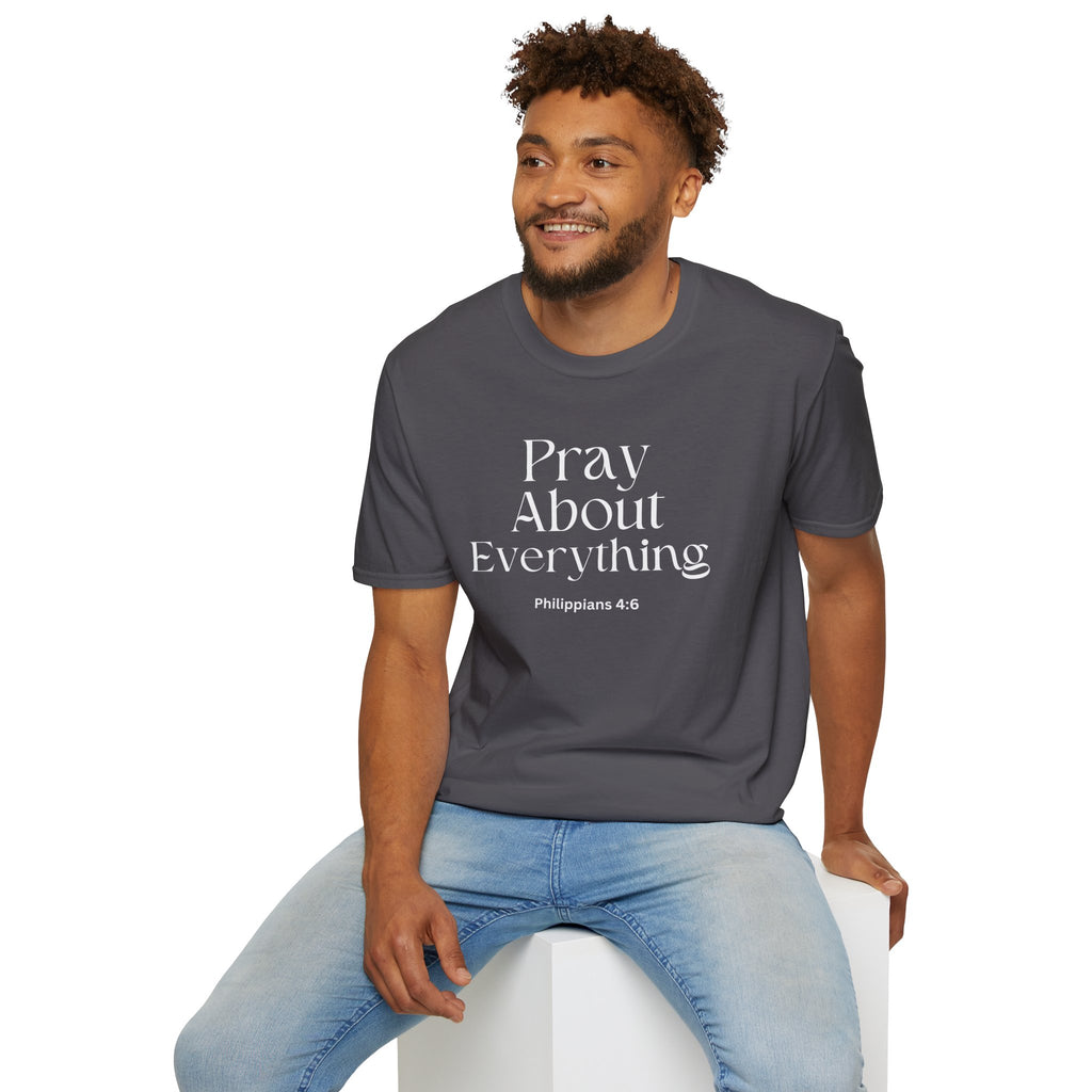 Faith Over Fear Christian Faith Tee — "Pray About Everything" Philippians 4:6
