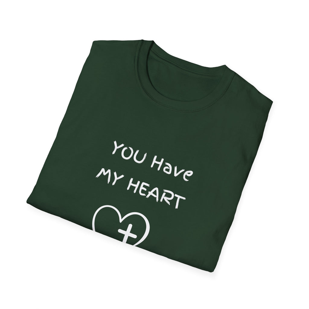 You Have My Heart Christian T-Shirt — Christian Heart Cross Tee