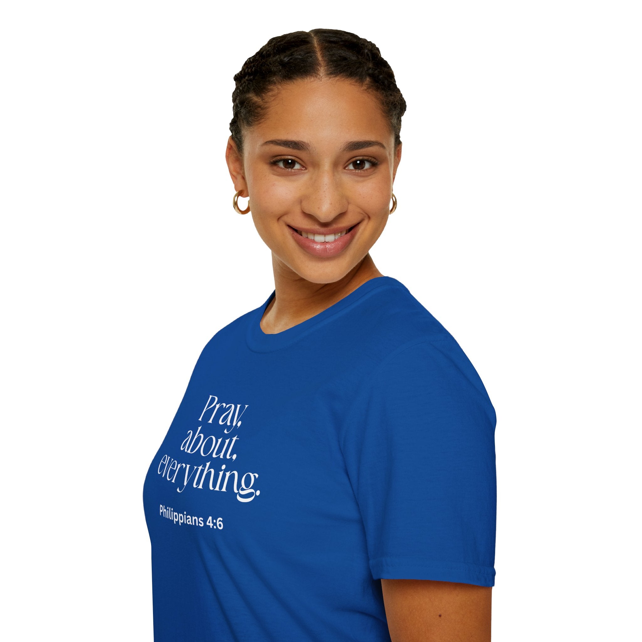 Faith Over Fear Christian T-Shirt — "Pray About Everything" Philippians 4:6