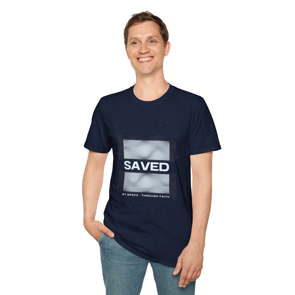 Faith Over Fear Christian T-Shirt — Saved by Grace Through Faith
